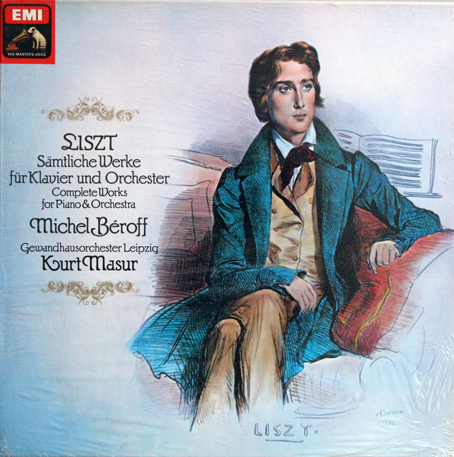 【未開封】　ベロフ、マズアのリスト/ピアノと管弦楽のための作品集　独EMI　3811　LP レコード