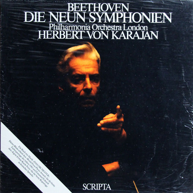 【未開封・豪華写真集付き】　カラヤンのベートーヴェン/交響曲全集　独SCRIPTA　3811　LP レコード