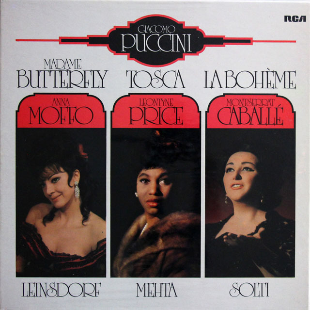 【未開封】　ラインスドルフ、メータ、ショルティのプッチーニ/「蝶々夫人」「トスカ」「ラ・ボエーム」　独RCA　3811　LP レコード