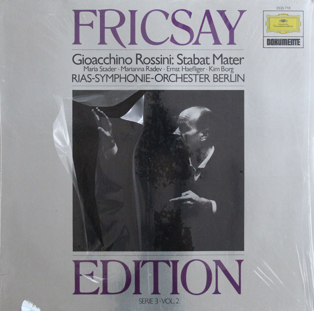 【未開封　フリッチャイ・エディション】　フリッチャイのロッシーニ/「スターバト・マーテル」　独DGG　3811　LP レコード