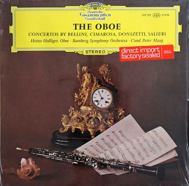 【未開封】　ホリガーのオーボエ協奏曲集　独DGG　3811　LP レコード