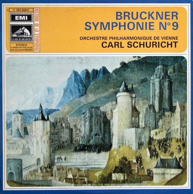 シューリヒトのブルックナー/交響曲第9番　仏EMI　3811　LP レコード