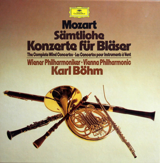 ベームのモーツァルト/管楽器のための協奏曲集　独DGG　3811　LP レコード