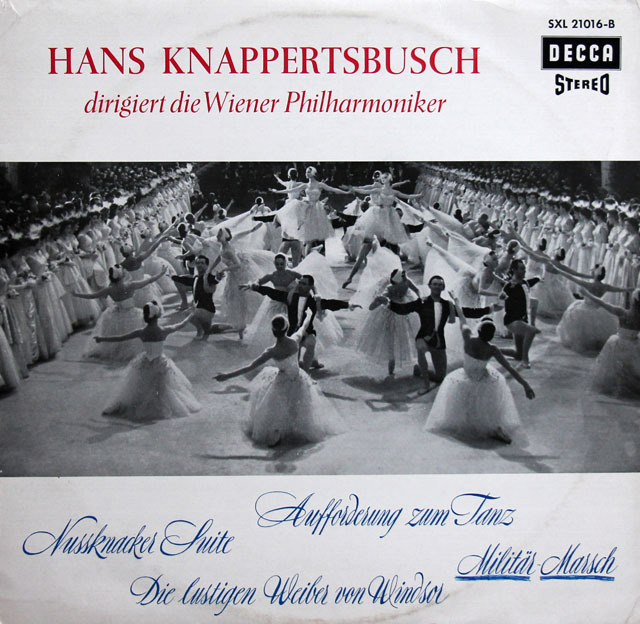 クナッパーツブッシュのチャイコフスキー/組曲「くるみ割り人形」ほか　独DECCA　3812　LP レコード