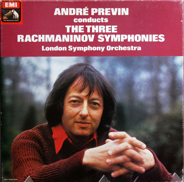 プレヴィンのラフマニノフ/交響曲全集（第1～3番）　英EMI　3812　LP レコード