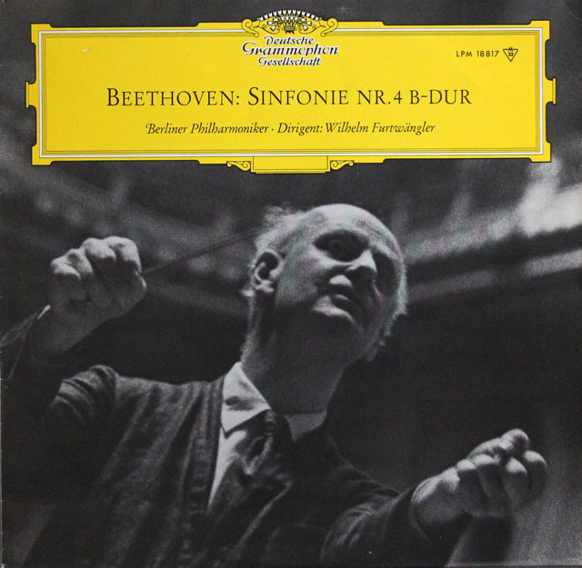 【テストプレス】　フルトヴェングラーのベートーヴェン/交響曲第4番　独DGG　3813　LP レコード