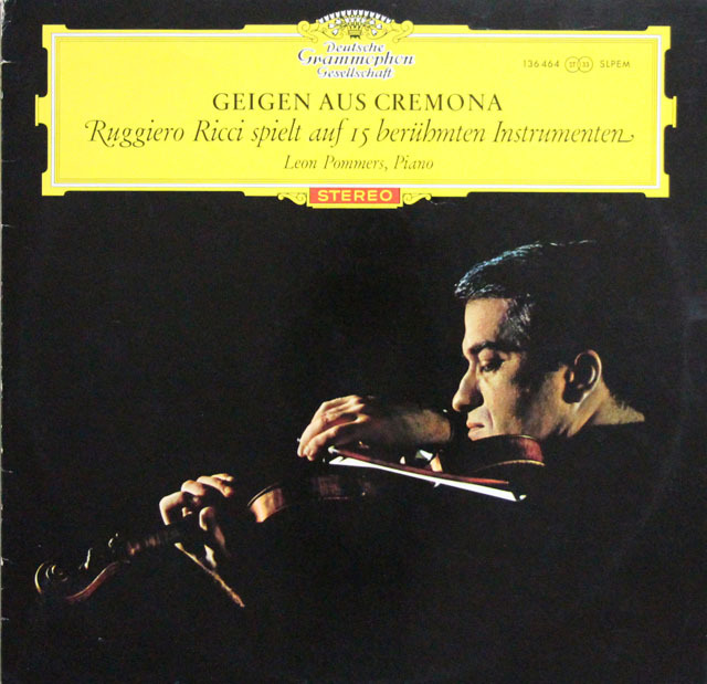 【赤ステレオ、テストプレス】　リッチの「クレモナの栄光」　独DGG　3813　LP レコード