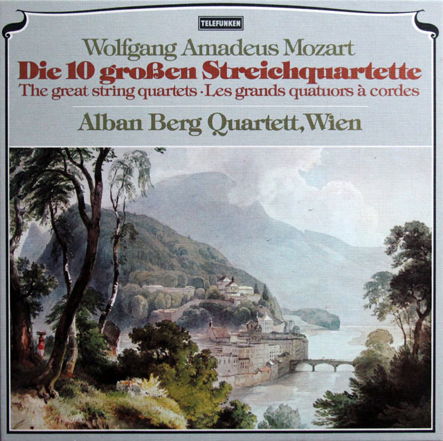 アルバン・ベルク四重奏団のモーツァルト/弦楽四重奏曲集　独TELEFUNKEN　3813　LP レコード