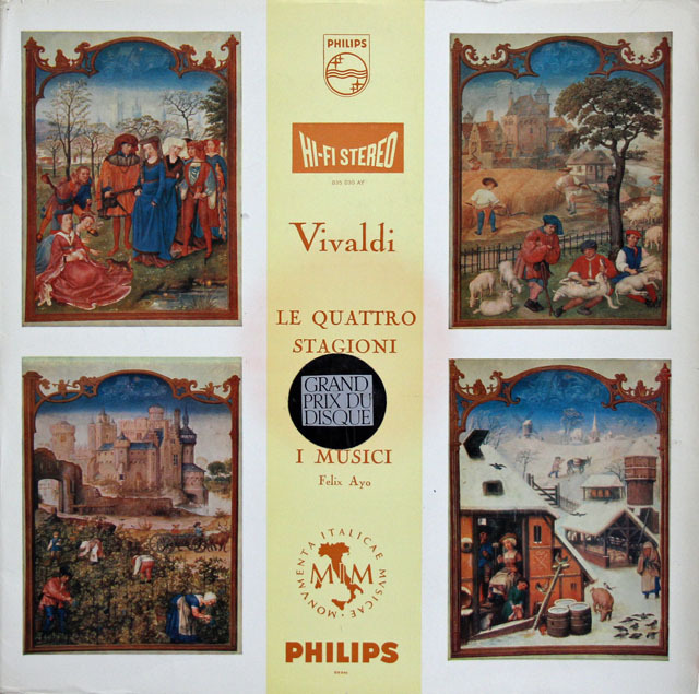 イ・ムジチの四季／フェリックス・アーヨ LPレコード LP レコード アーヨ&イ・ムジチ合奏団のヴィヴァルディ/「四季」 蘭
