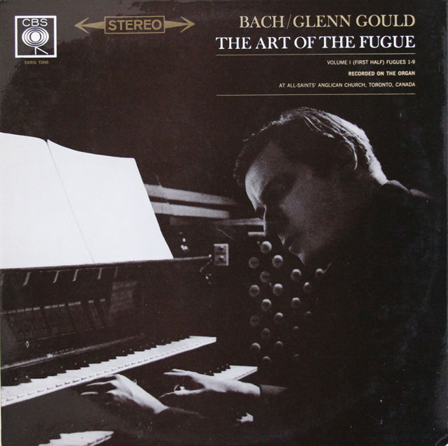 グールドのバッハ/フーガの技法　英CBS　3816　LP レコード