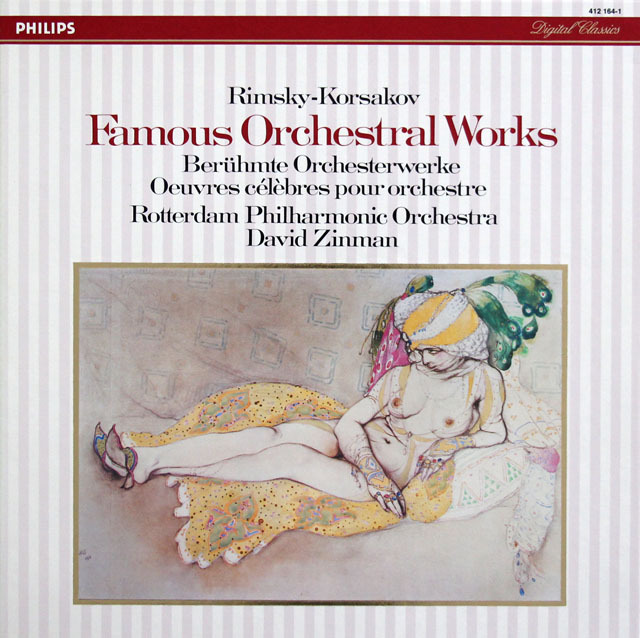 ジンマンのリムスキー=コルサコフ/「スペイン奇想曲」ほか管弦楽曲集　蘭PHILIPS　3816　LP レコード