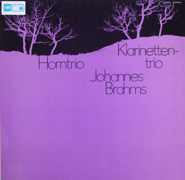 バウマンのブラームス/ホルン三重奏曲ほか　独MPS/BASF　3817　LP レコード