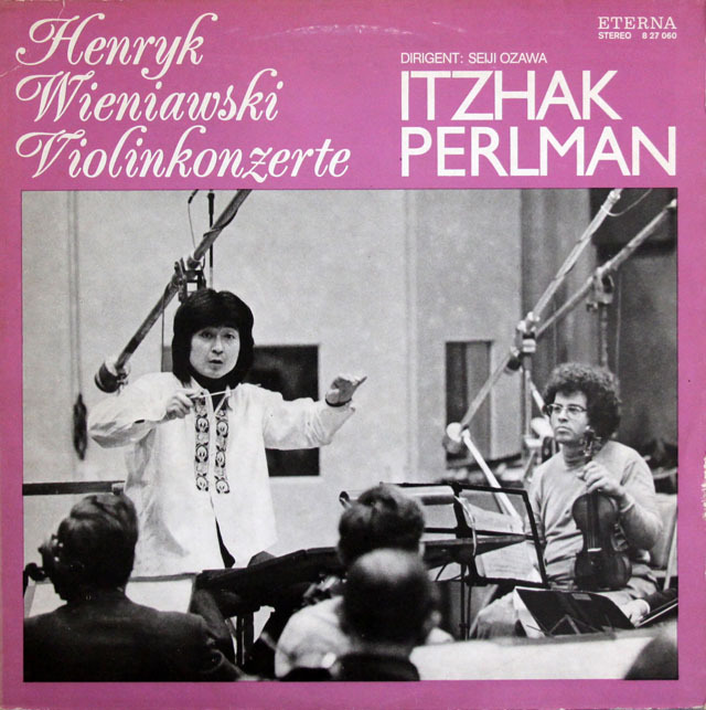 パールマン&小澤のヴィエニャフスキ/ヴァイオリン協奏曲第1&2番　独ETERNA　3818　LP レコード