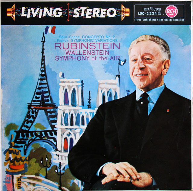 ルービンシュタインのサン=サーンス/ピアノ協奏曲第2番ほか 　独RCA　3819　LP レコード