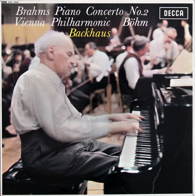 バックハウス、ベームのブラームス/ピアノ協奏曲第2番　英DECCA　3819　LP レコード