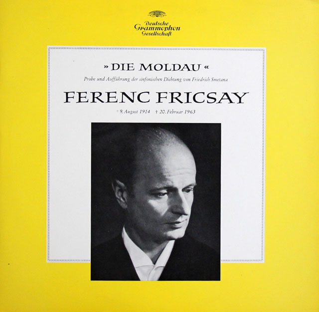 フリッチャイのスメタナ/「モルダウ」のリハーサルと録音　独DGG　3819　LP レコード