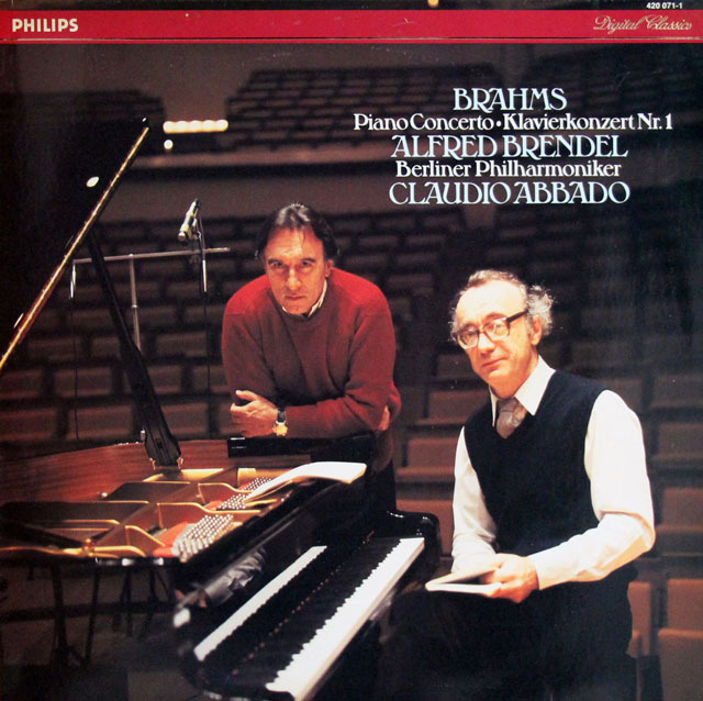 ブレンデル、アバドのブラームス/ピアノ協奏曲第1番　蘭PHILIPS　3821　LP レコード