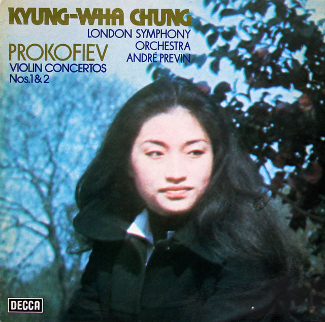 チョン、プレヴィンのプロコフィエフ/ヴァイオリン協奏曲第1、2番　独DECCA　3822　LP レコード