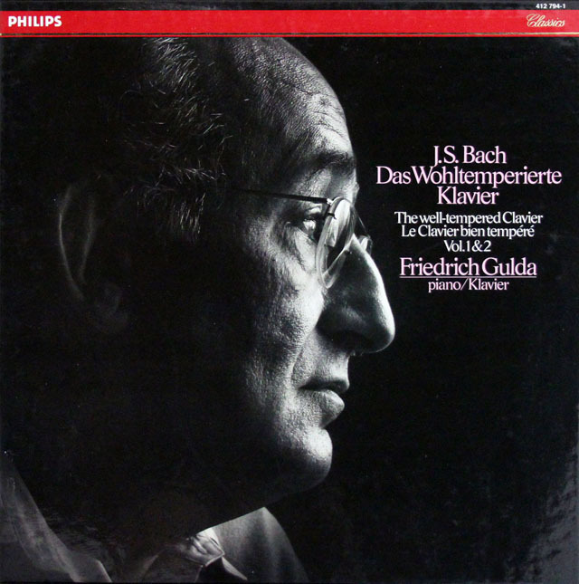 グルダのバッハ/平均律クラヴィーア曲集（全曲）　蘭PHILIPS　3823　LP レコード