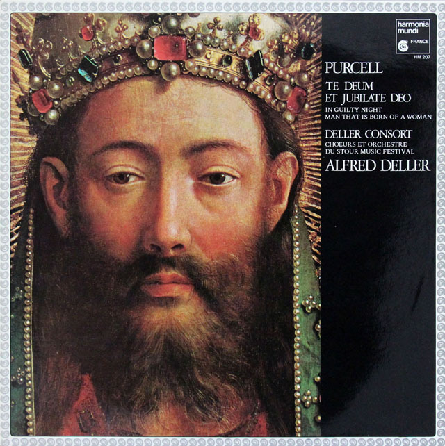 デラーのパーセル/テ・デウムほか　仏HM　3825　LP レコード