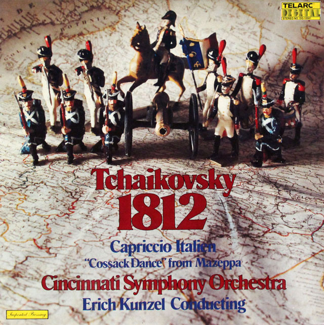 カンゼルのチャイコフスキー/大序曲「1812年」ほか　★長岡鉄男の外盤A級セレクション第1巻47掲載盤　独TELARC　3825　LP レコード
