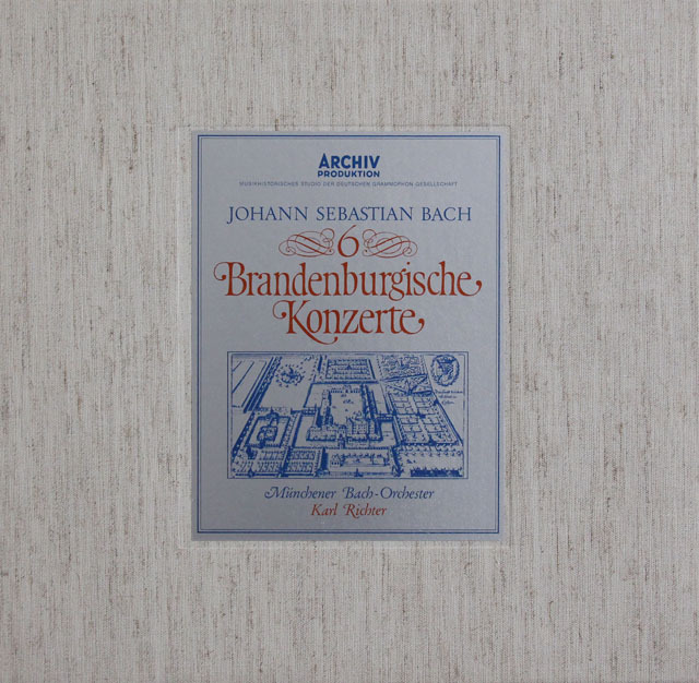 リヒターのバッハ/ブランデンブルク協奏曲全曲　独ARCHIV　3826　LP レコード