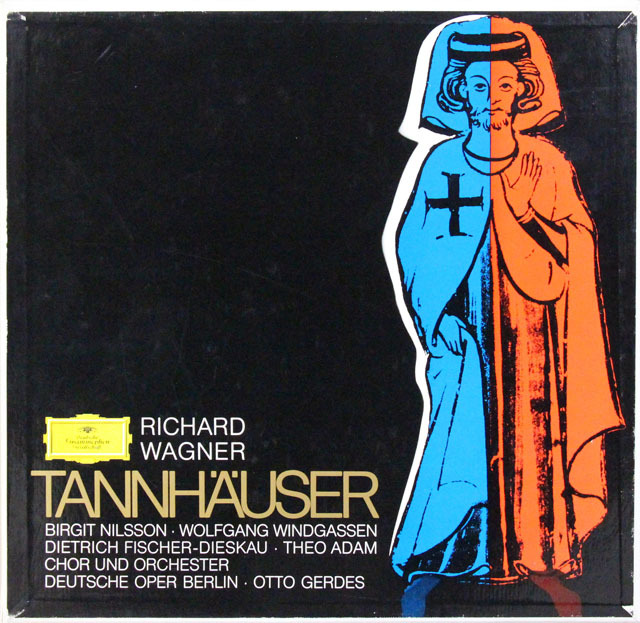 ゲルデス、ニルソン、ディースカウらのワーグナー/「タンホイザー」全曲 独DGG 3827 LP レコード