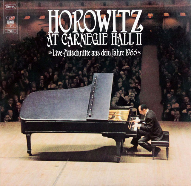 ホロヴィッツの「カーネギー・ホール・リサイタル1966」　独CBS　3829　LP レコード