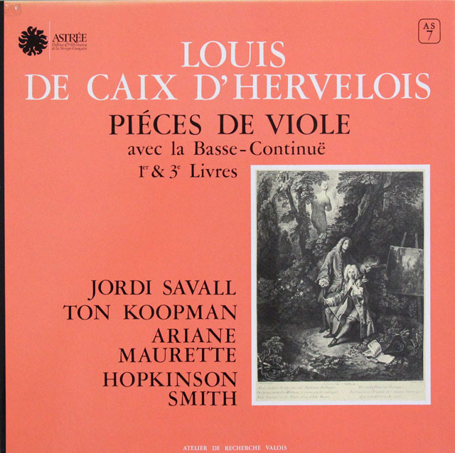 サヴァールらのデルヴロワ/ヴィオール曲集　仏ASTREE    3830　LP レコード