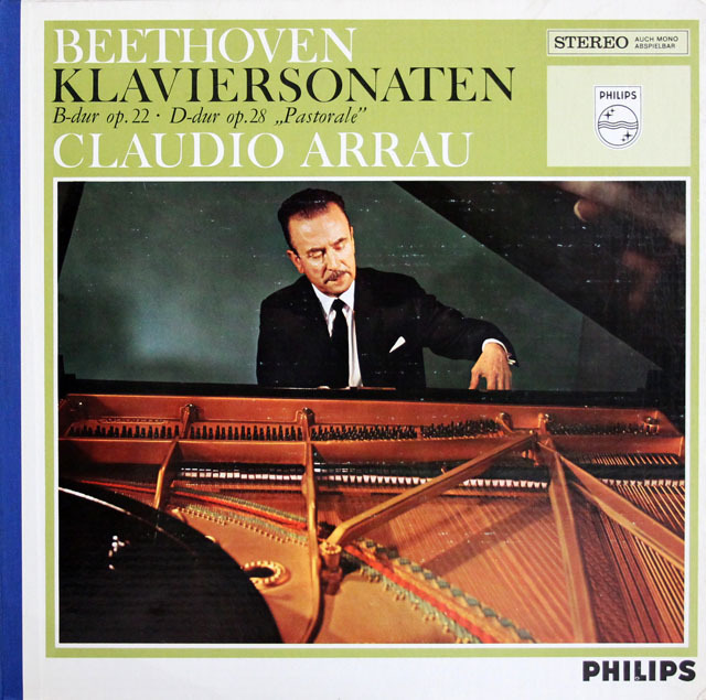 アラウのベートーヴェン/ピアノソナタ第11、15番「田園」　蘭PHILIPS　3831　LP レコード