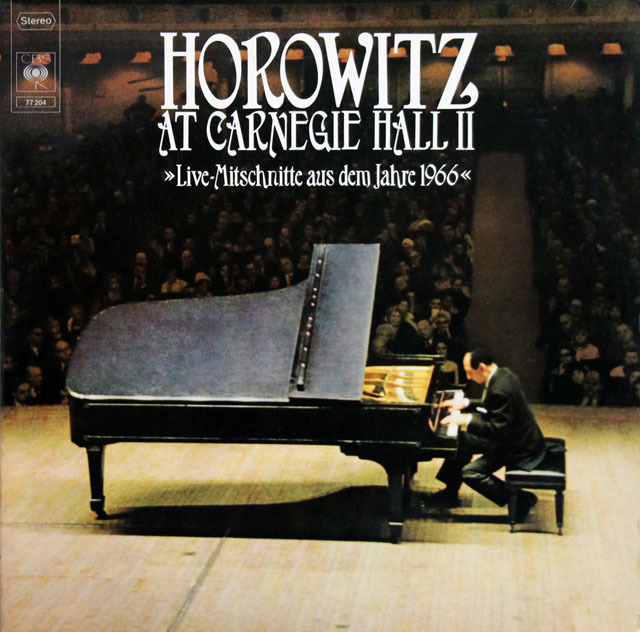 ホロヴィッツの「カーネギー・ホール・リサイタル1966」　独CBS　3831　LP レコード