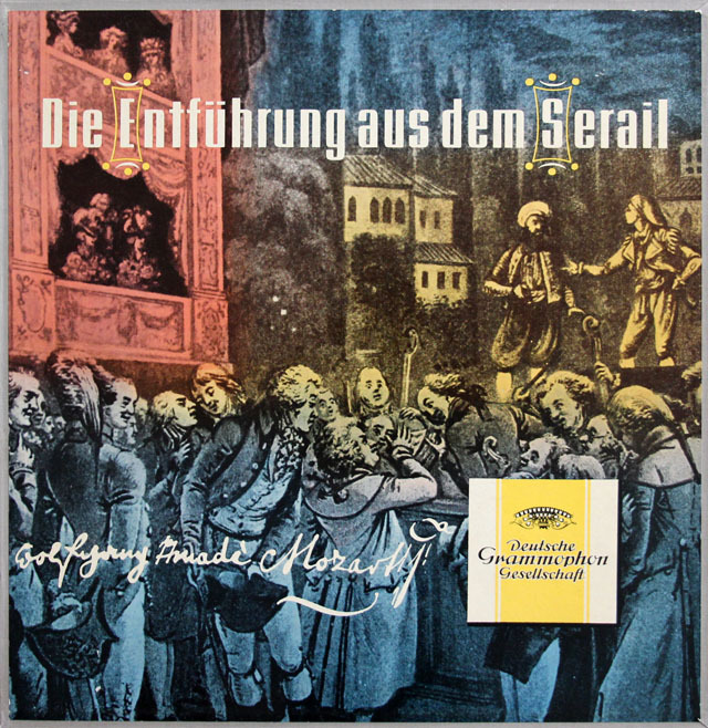 フリッチャイのモーツァルト/「後宮からの誘拐」全曲　独DGG　3831　LP レコード