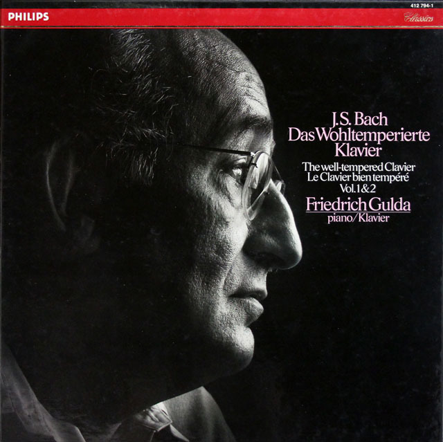 グルダのバッハ/平均律クラヴィーア曲集（全曲）　蘭PHILIPS　3833　LP レコード