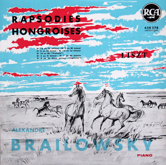 ブライロフスキーのリスト/ハンガリー狂詩曲集　仏RCA　3833　LP レコード