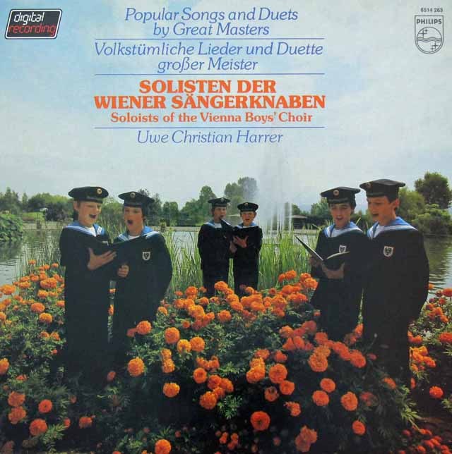 ウィーン少年合唱団のシューベルト/子守唄ほか歌曲集　蘭PHILIPS　2823　LP レコード