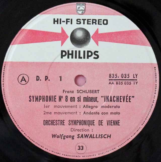 LP レコード サヴァリッシュのシューベルト&メンデルスゾーン