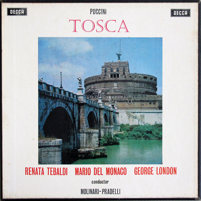 【オリジナル盤】　テバルディ・モナコのプッチーニ/「トスカ」　英DECCA　3891　LP レコード
