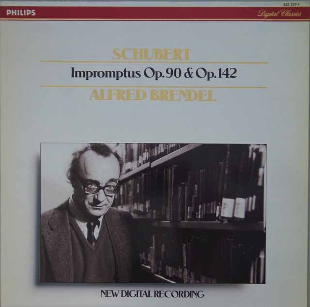 ブレンデルのシューベルト/即興曲集 作品90、即興曲集 作品142　蘭PHILIPS