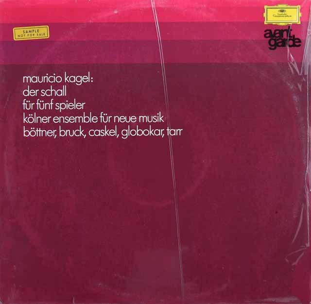 【未開封】　カーゲル自作自演「響き」　独DGG　2998　LP レコード