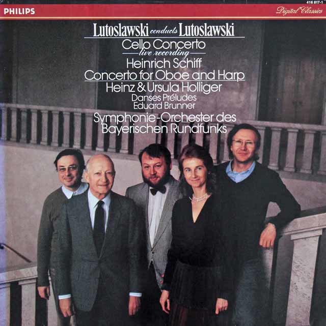 ルトスワフスキの自作自演/チェロ協奏曲ほか　蘭PHILIPS　3733　LP レコード