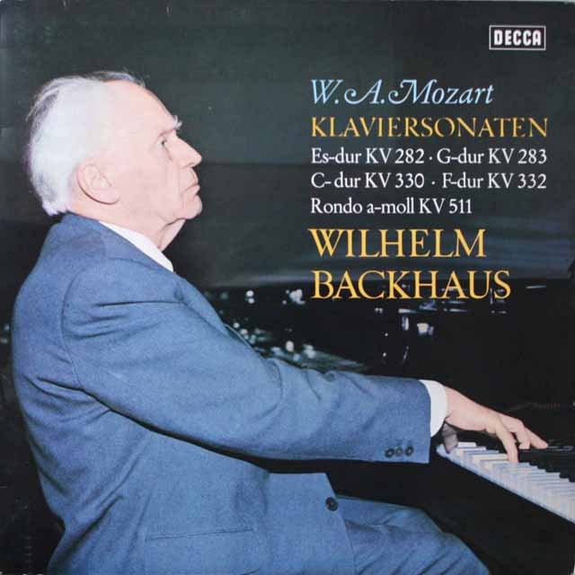 バックハウスのモーツァルト/ピアノソナタ集　独DECCA　3799　LP レコード