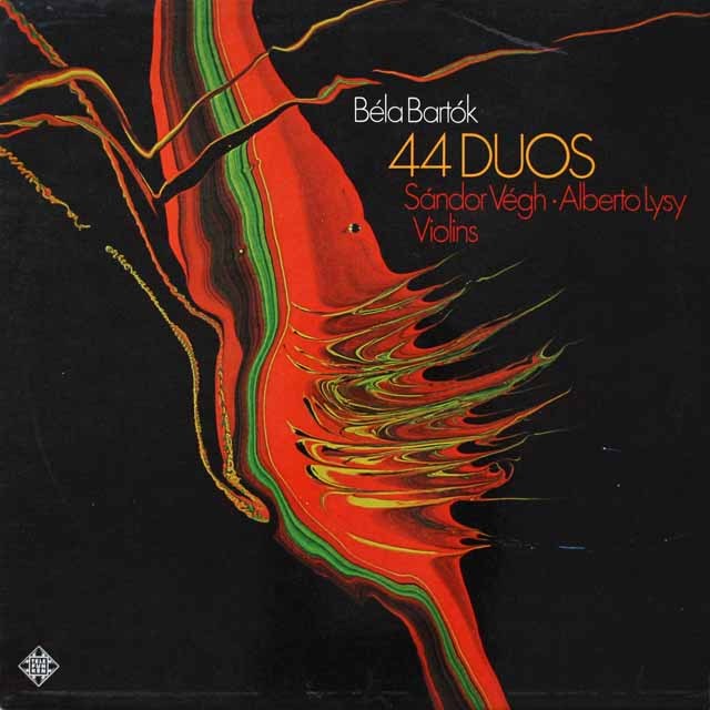 【テストプレス】　ヴェーグ、リジーのバルトーク/二重奏曲　独TELEFUNKEN　3799　LP レコード