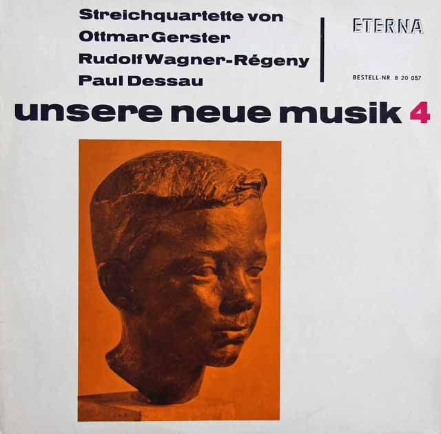 ゲルスター、ヴァーグナー=レゲニー、デッサウ/弦楽四重奏曲集　独ETERNA  3633　LP レコード