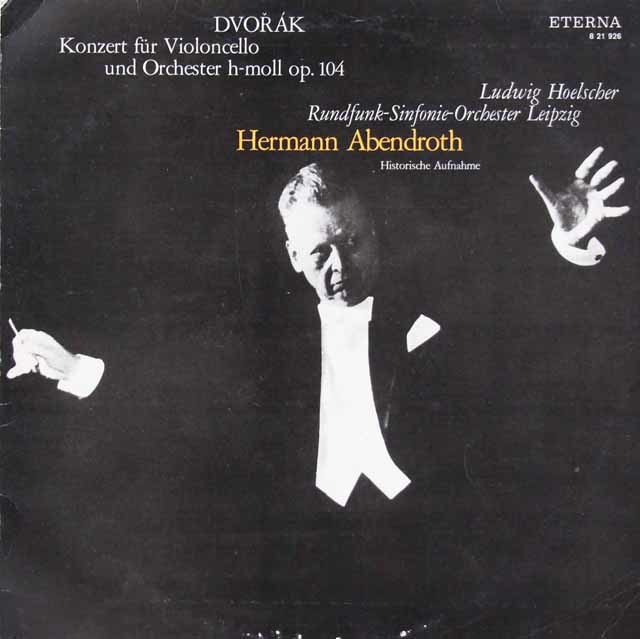 ヘルシャー、アーベントロートのドヴォルザーク/チェロ協奏曲　独ETERNA　3734　LP レコード