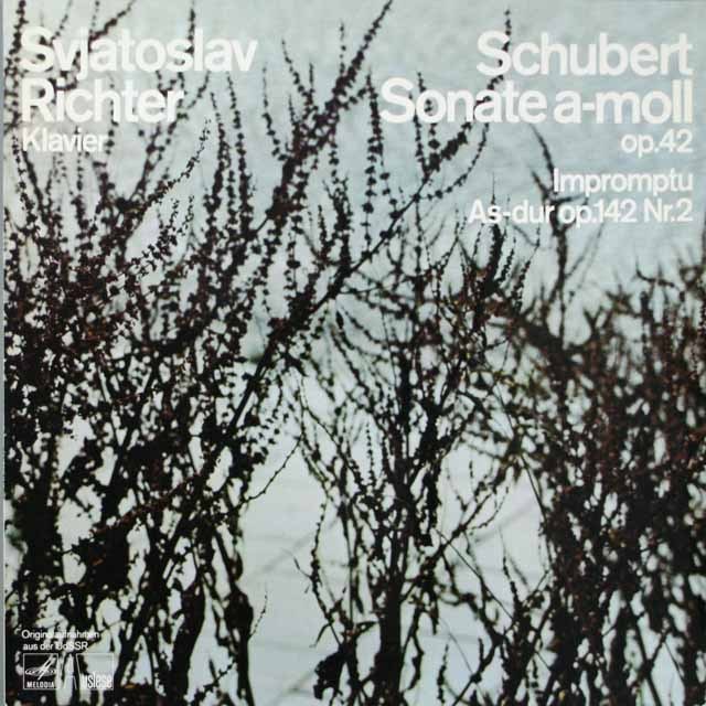 リヒテルのシューベルト/ピアノソナタ第16番ほか　独EURODISC　3794　LP レコード