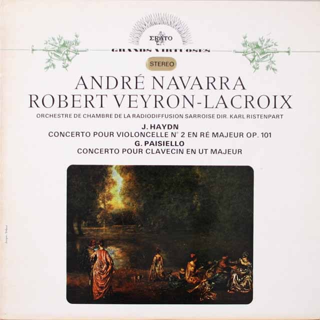 ナヴァラ、リステンパルトのハイドン/チェロ協奏曲第2番ほか　仏ERATO　3799　LP レコード