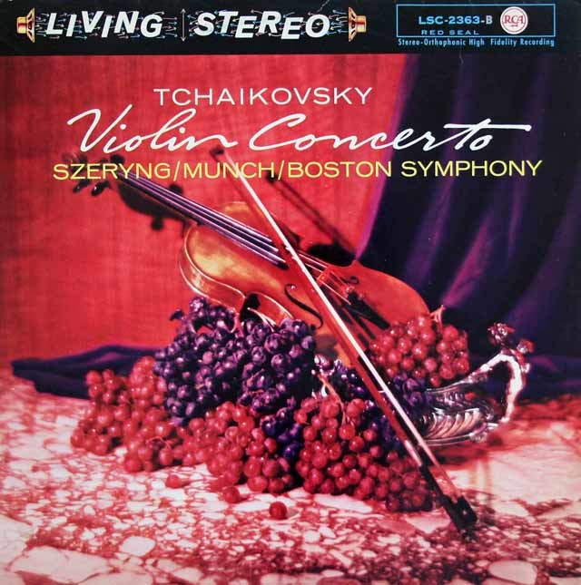 シェリング&ミュンシュのチャイコフスキー/ヴァイオリン協奏曲　独RCA　3031　LP レコード