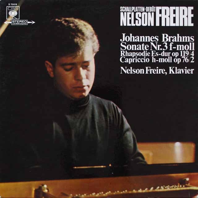 フレイレのブラームス/ピアノソナタ第3番ほか　独CBS　3794　LP レコード