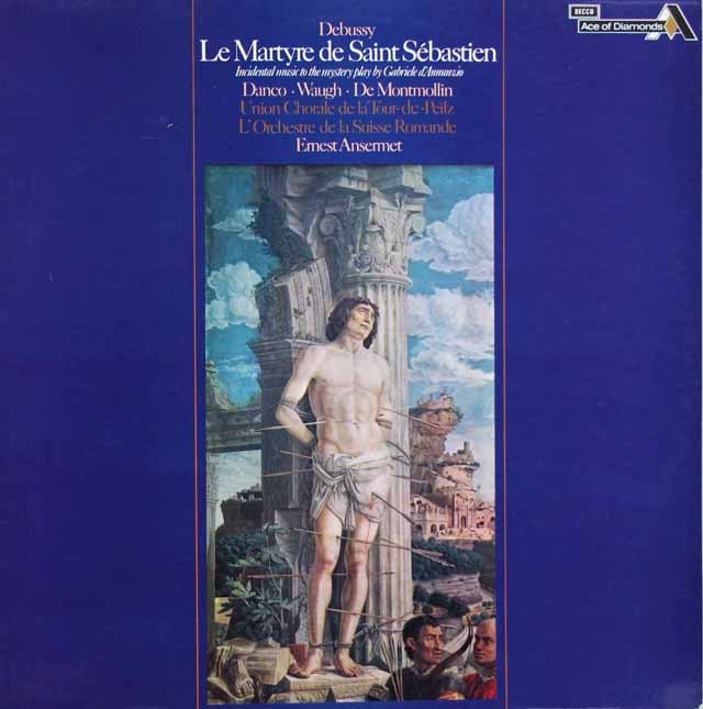 アンセルメのドビュッシー/聖セバスティアンの殉教　英Ace of Diamonds(DECCA)　3633　LP レコード