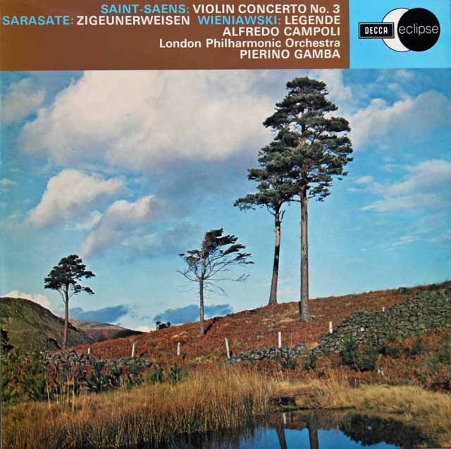 カンポリのサン=サーンス/ヴァイオリン協奏曲第3番ほか　英DECCA　2932　LP レコード